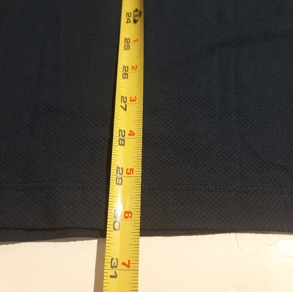 Mack Weldon Vesper Polo Shirt Mens XXL Dark Blue Mesh woven breathable - Picture 7 of 7